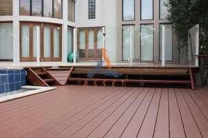Pool deck, long life decking, St Lucia 3